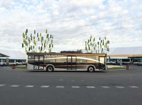 EBUSCO perform test drives in Paris during the COP