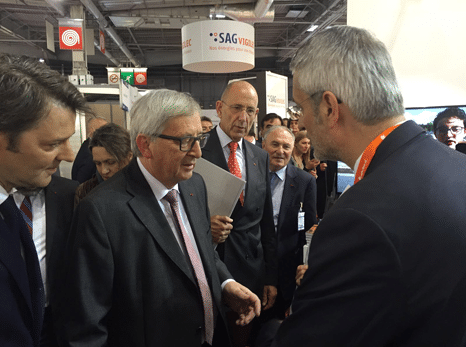 Jean-Luc Deflandre of Ebusco meets mr. Juncker