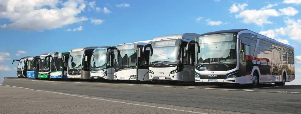 Ebuses on a row