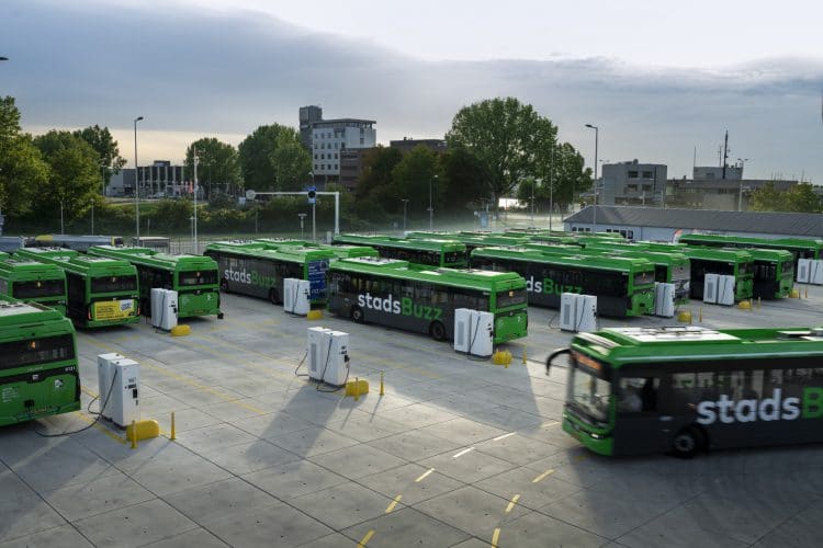 Charging depot bus