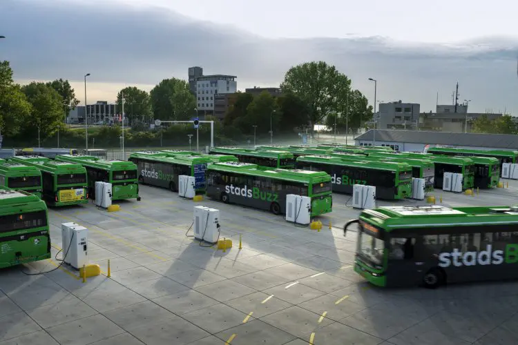 Charging depot bus